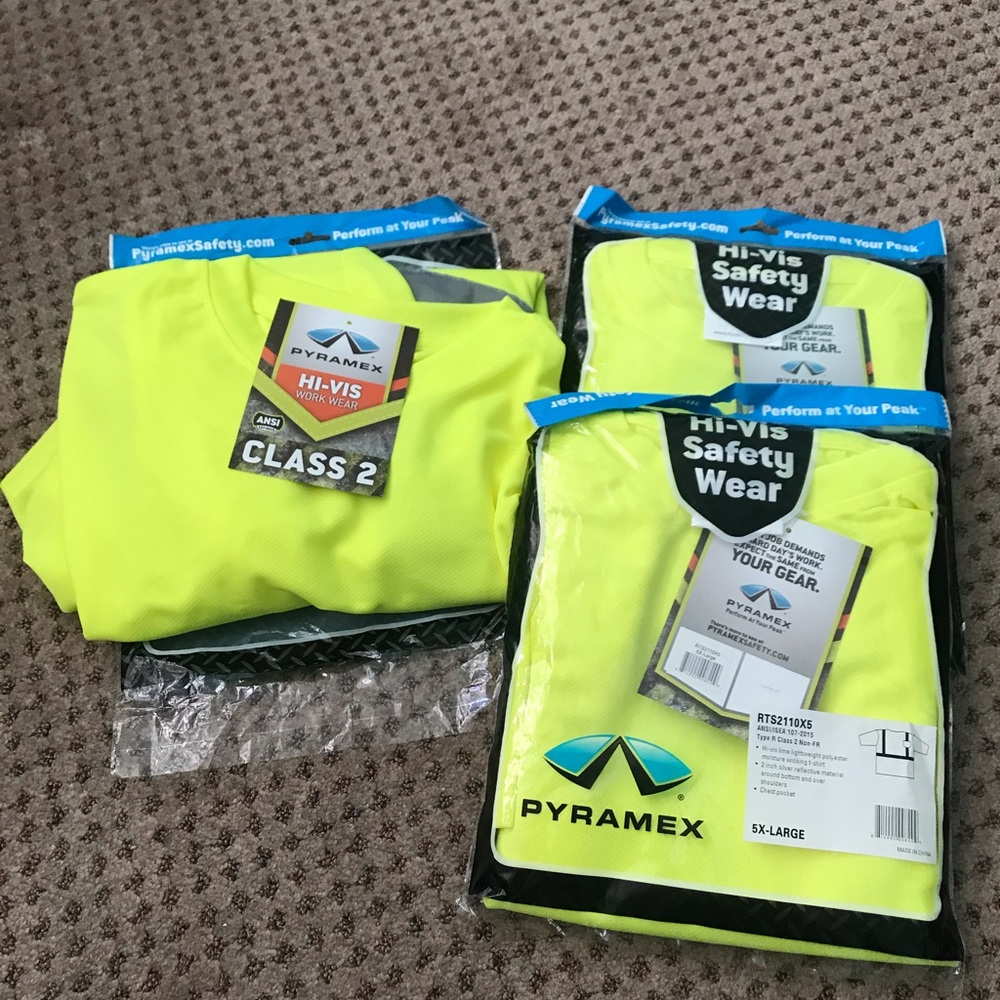 Men’s Safety TShirts 5XL - $10 each